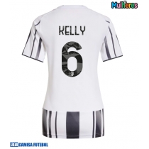 Camisa de Futebol Juventus Lloyd Kelly #6 Equipamento Principal Mulheres 2025-26 Manga Curta